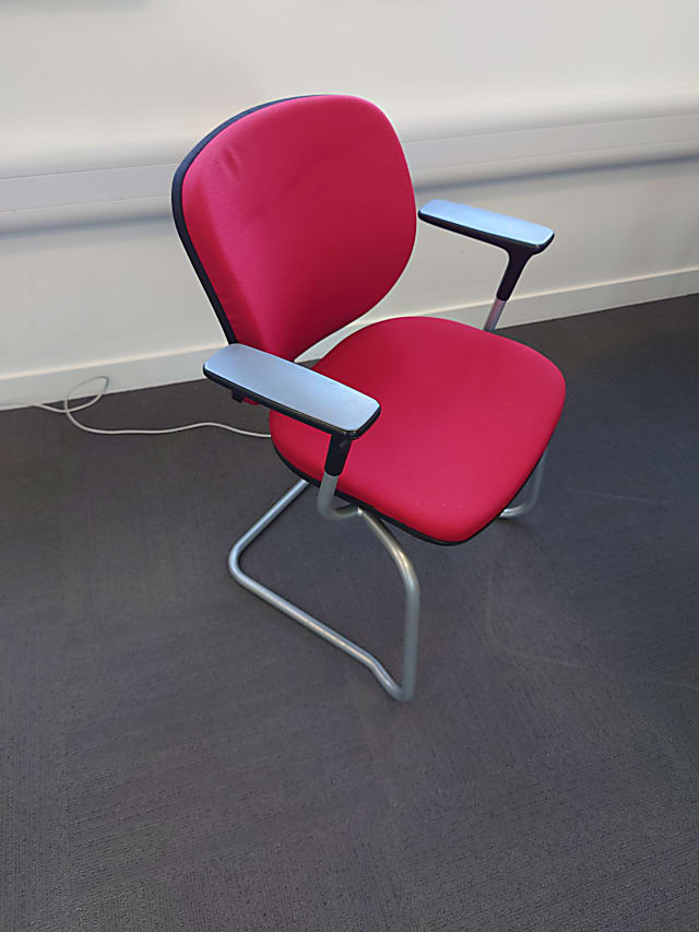 Red meeting room chair 