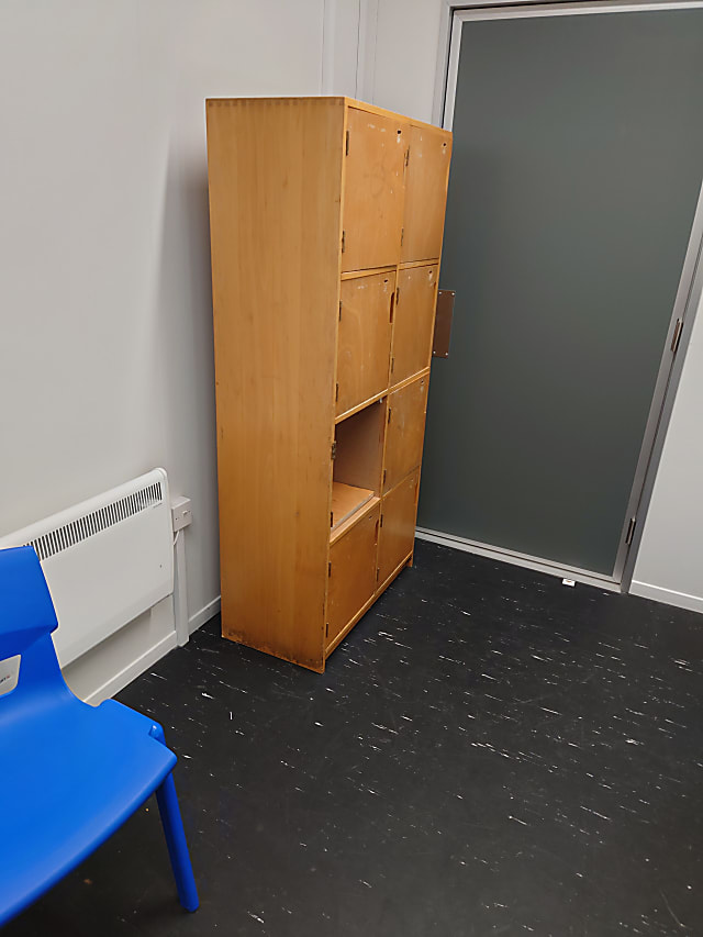 Wooden lockers (no locker) cabinet cupboard