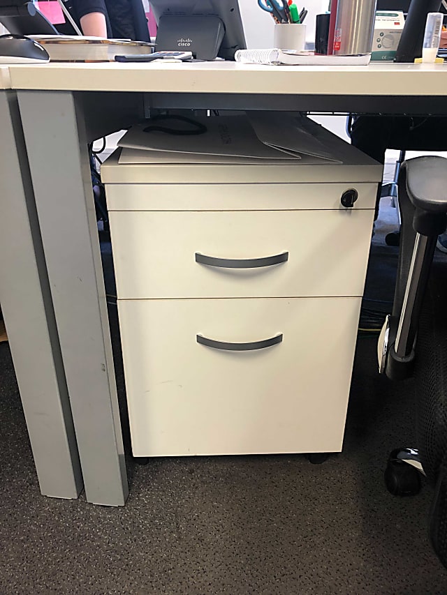 Desk storage pedestal