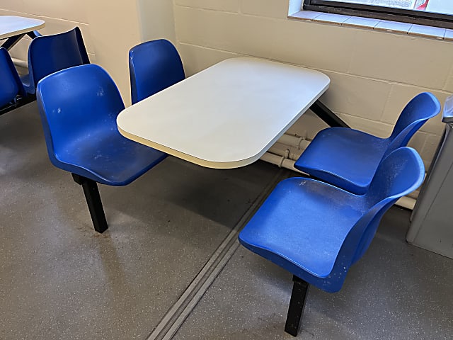 Restall Canteen table and chair set end bar