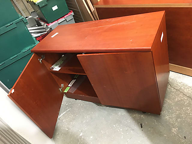 Cherry wood storage cabinet