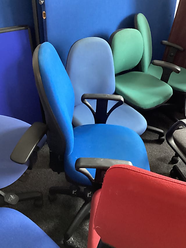 Varied coloured ops chairs