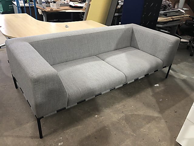 Grey fabric Modus 2 seater sofa 