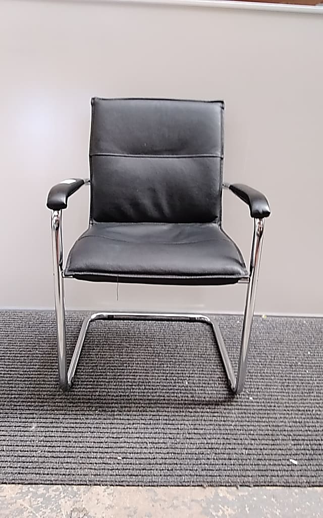 Leather meeting chairs
