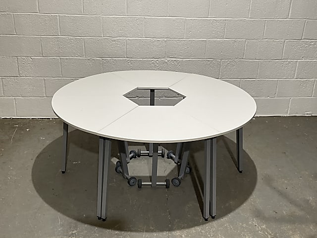 Gresham Segment white table