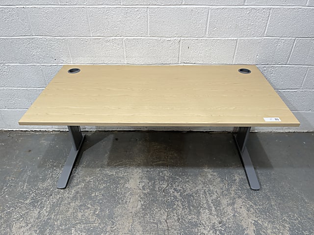 Straight beech desk 160cm