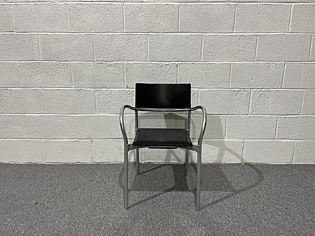 Office Leather and Aluminium Meeting Chair