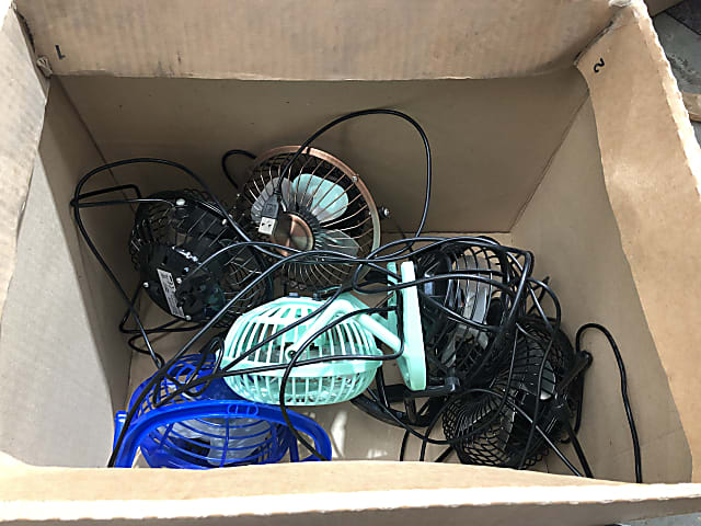 Lot of 6 Desk fans