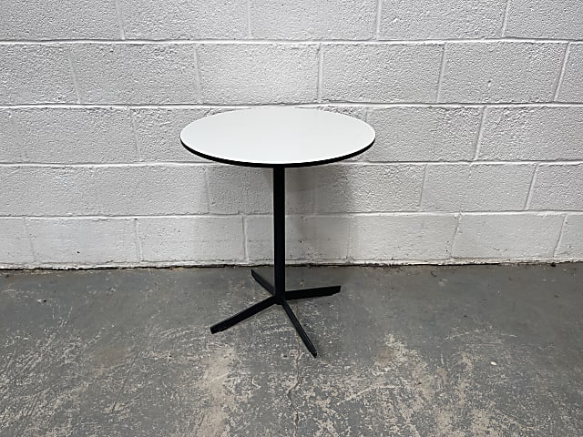 White top and black base table