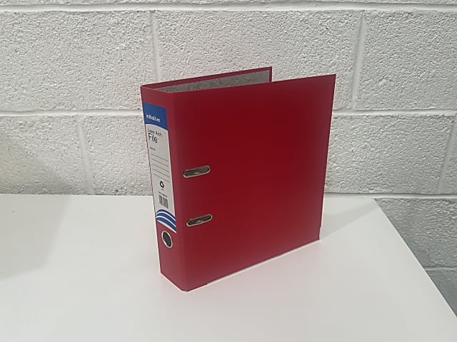 Box of 10 lever arch red files 