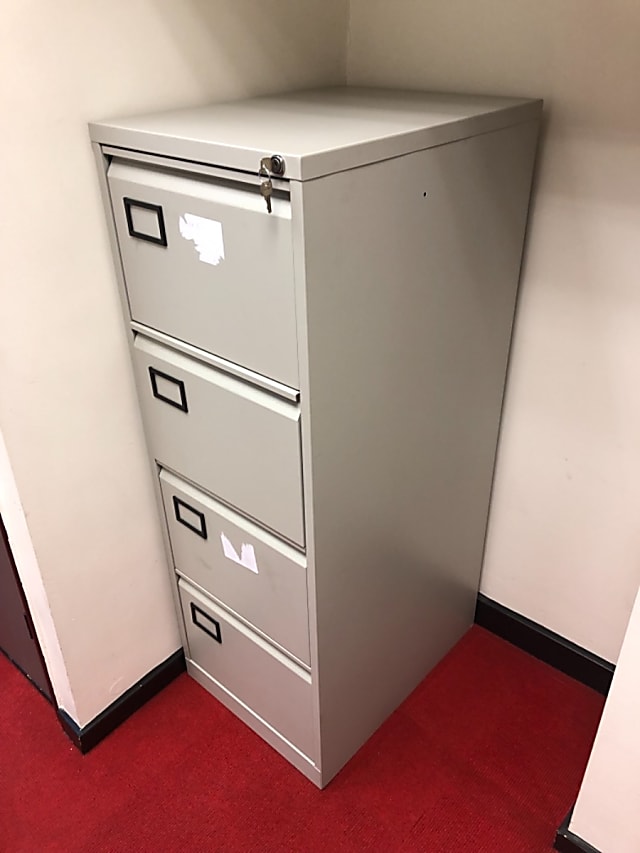 Four drawer filing cabinet