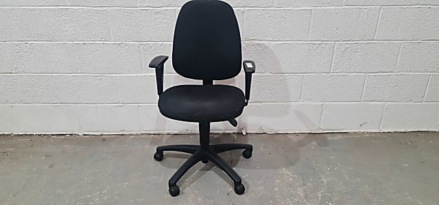 Century medium back black operator chair