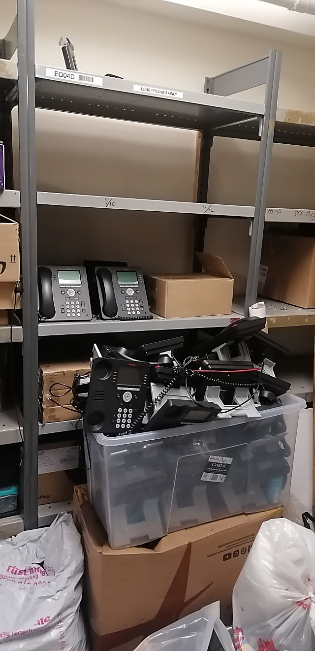 Boxes of phones