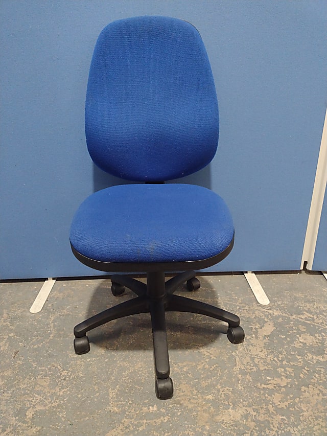 Blue office operator chair 