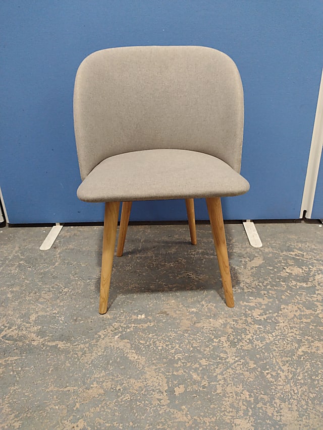 Grey fabric meeting room chair 