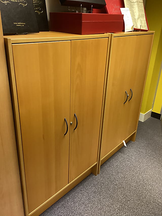 brown wooden dresser cabinet