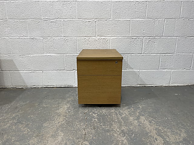 pedestal 2 drawer no handle