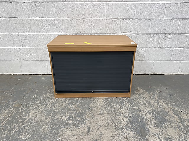 Low tambour cabinet