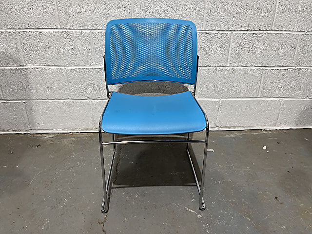 Boss Design Starr blue sled chair