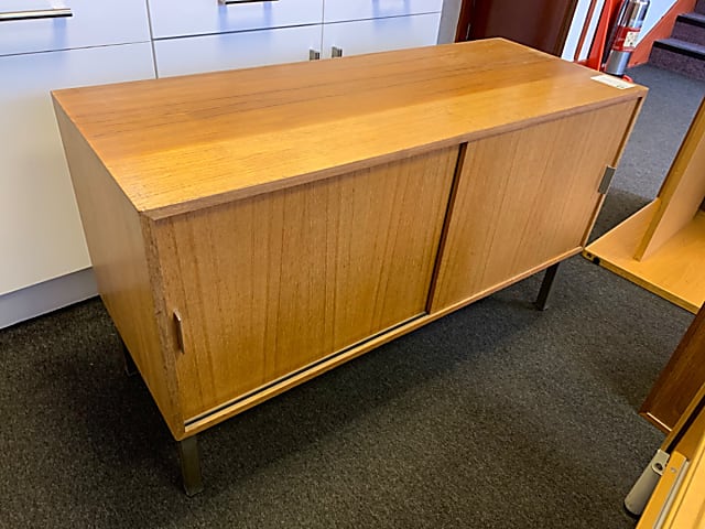 Vintage sliding door cabinet