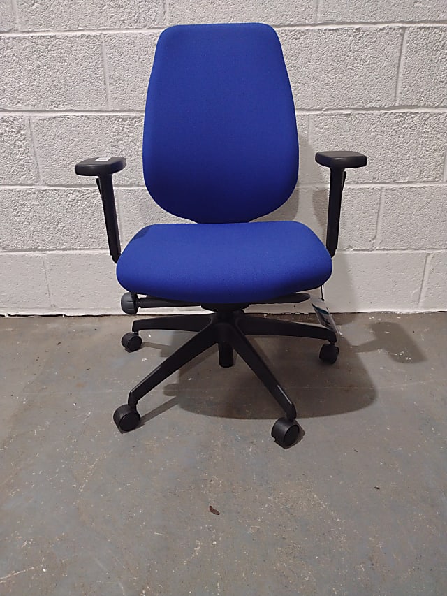 blue operator chair 