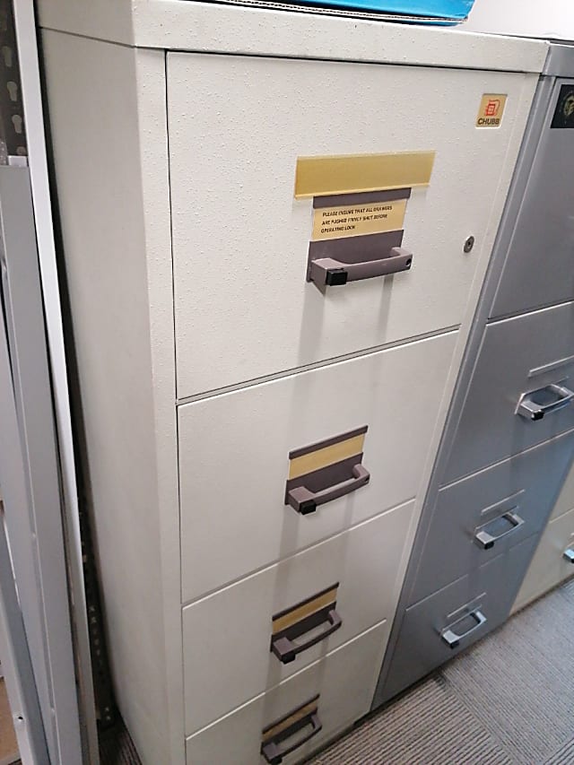 Filing cabinet- fire proof- very heavy