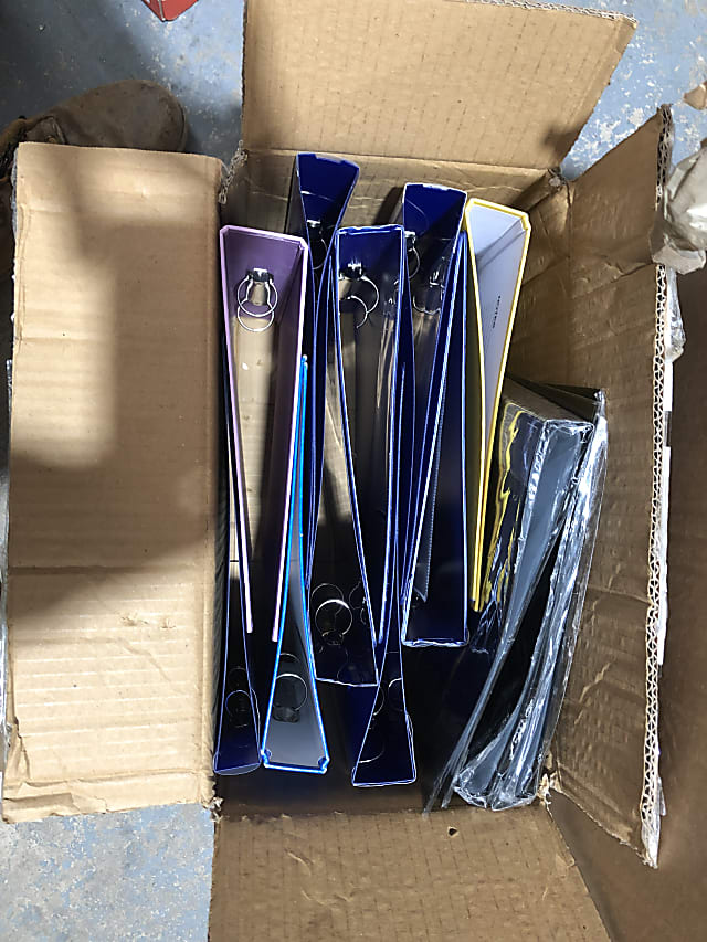 Box of 10 a4 folders  3 new pocket display books 