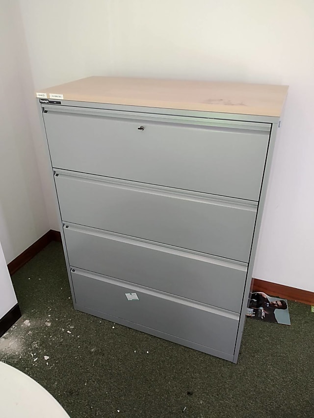 Grey 4 drawer cabinet