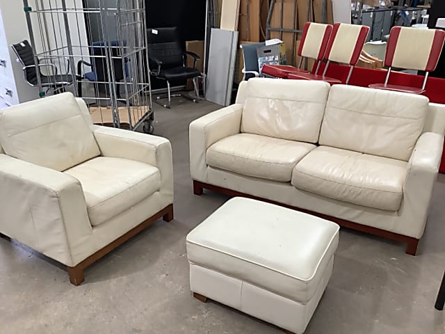 The works Leather sofa set