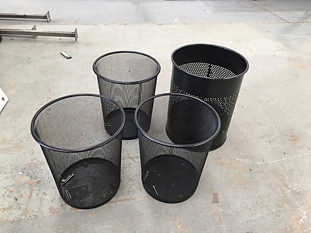 Wire Mesh Bins - LOT of 4