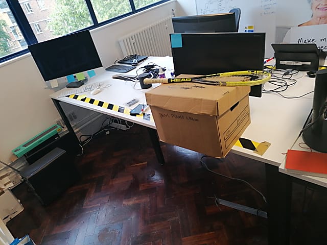 Bank of 4 desks - 120cm