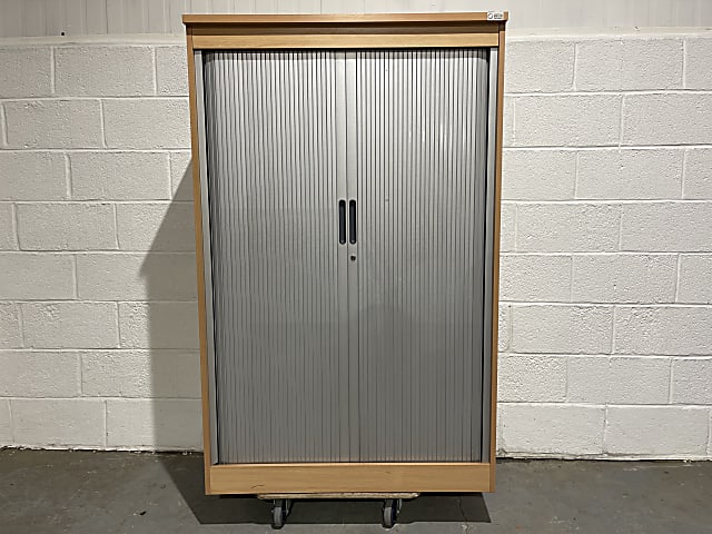 Tambour cabinet wooden