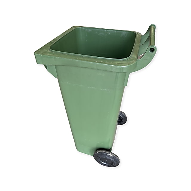 Green wheelie bin 80 litre no lid