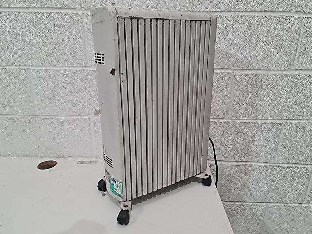 white and black radiator heater