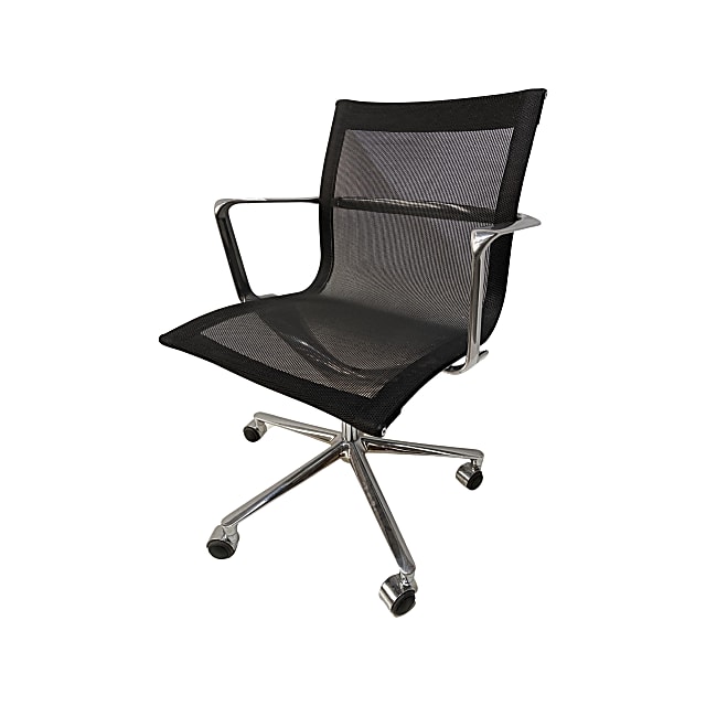 Eames EA 108 – Black Mesh office chair – ICF