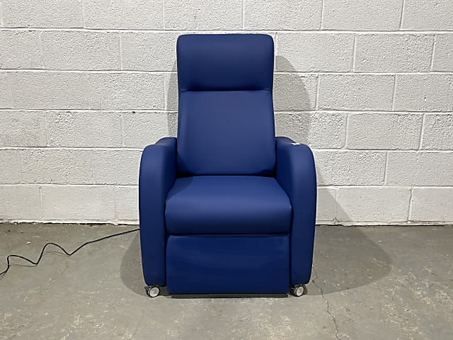 Repose Blue leather electric Reclining Chair as new