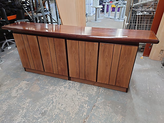 Dyrlund Dark Brown Credenza Media Cabinet vintage Made in Denmark 1993