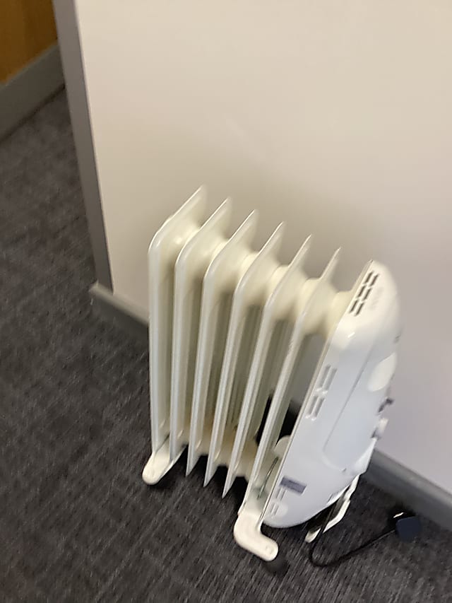 white space heater