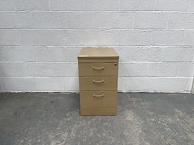 brown and white wooden 2-drawer pedestal