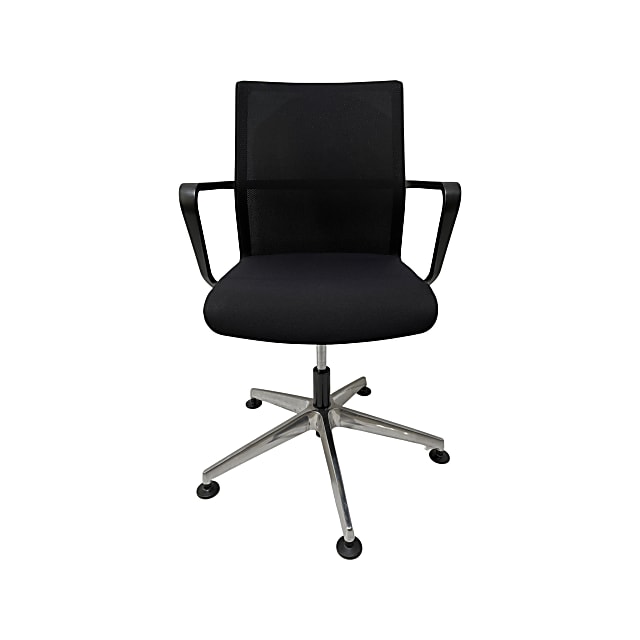 Senator CR4 Circo Conference Chair With Glides - Black Mesh Fabric seat