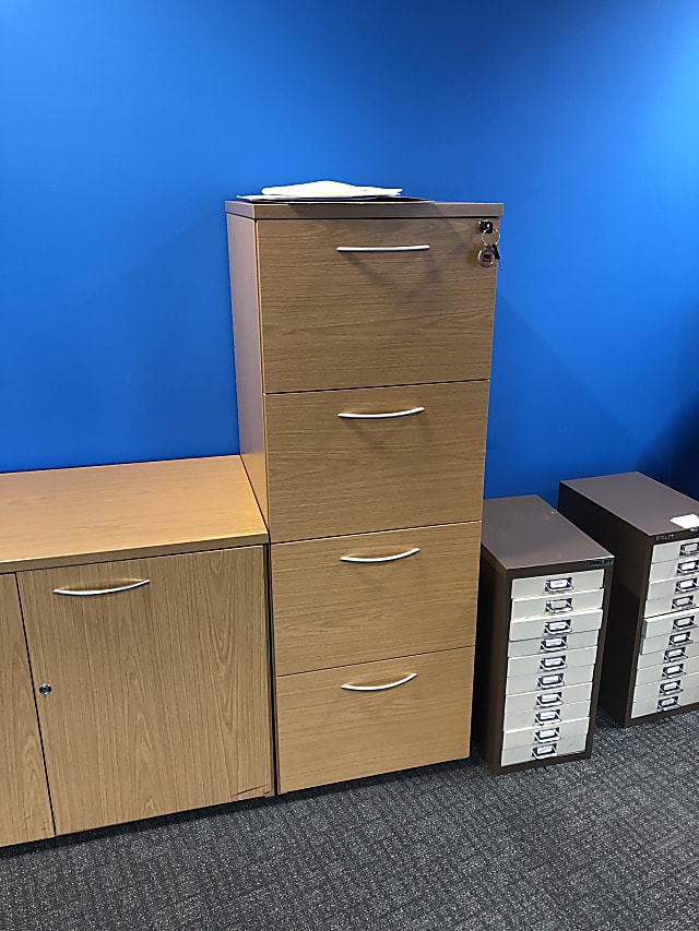 Filing cabinet wooden