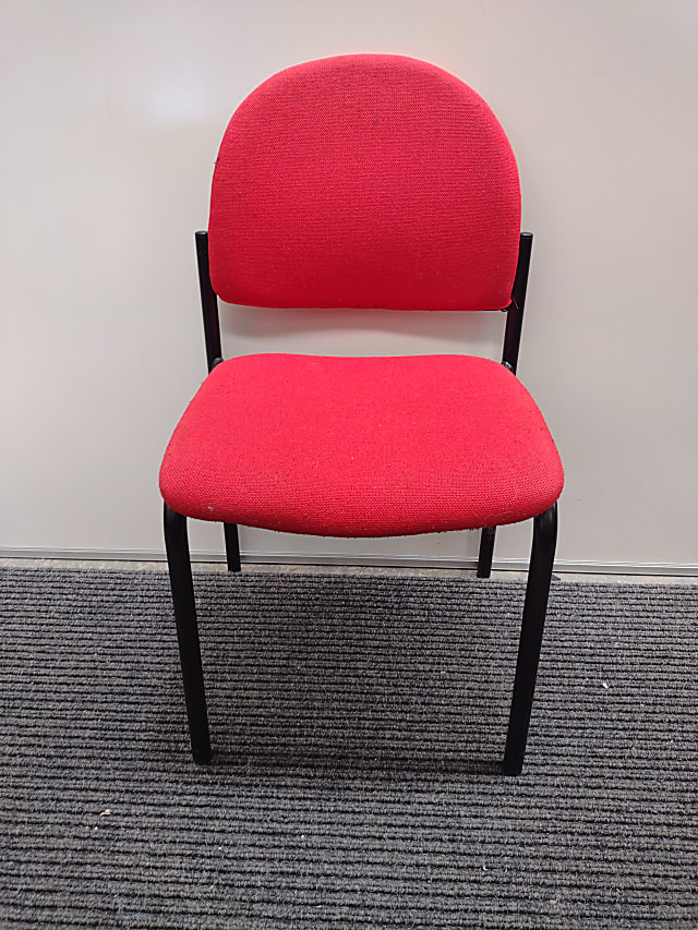 Red waiting room chair 