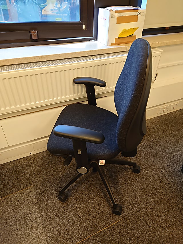 Black operator chair 