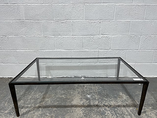 glass metal framed Coffee Table