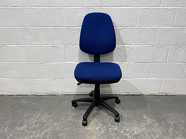 Blue chair no arms