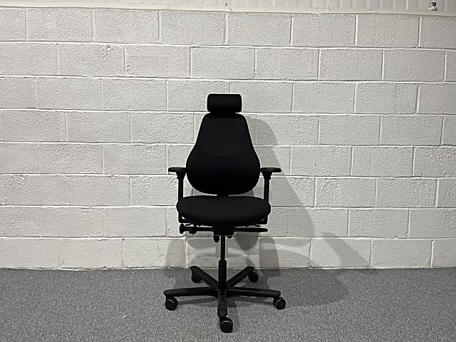 Orangebox Flo High Back Black Office Chair with Headrest