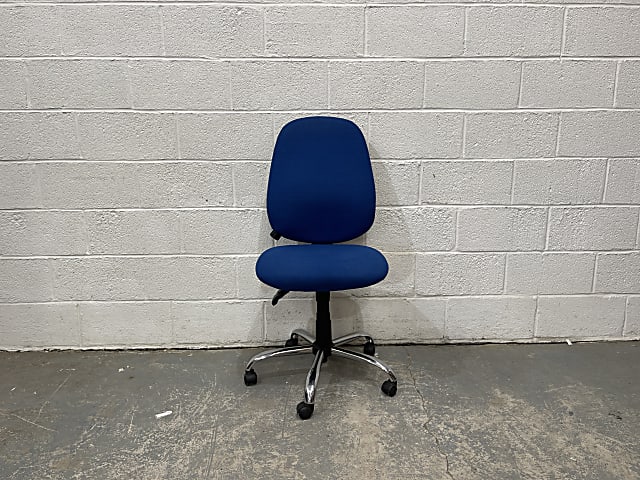 Blue office chair