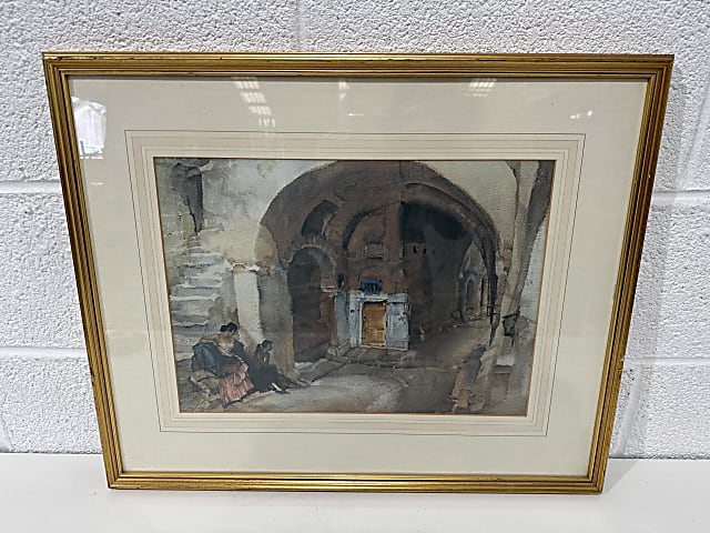 “Unexplored City” painting by Sir William Russell Flint