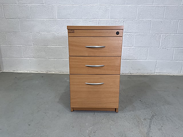 3 drawer desk height pedestal 