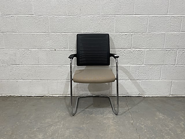 Black and Beige Interstuhl meeting Chair